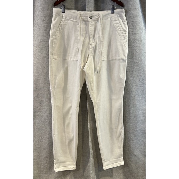 Judy Blue Denim - Judy‎ Blue High Rise Jeans Women's 14W White Denim Drawstring Style